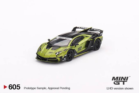 Mini GT 1:64 Lamborghini LB-Silhouette WORKS Aventador GT EVO – Lime (605)