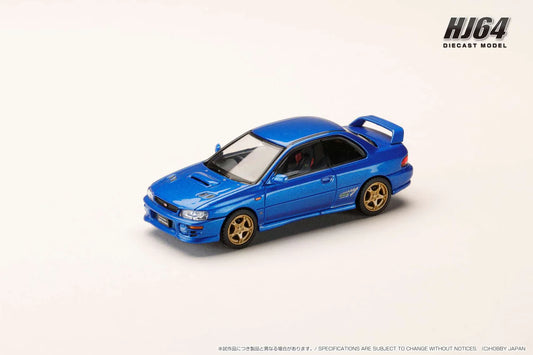 Hobby Japan 1:64 SUBARU IMPREZA PURE SPORTS COUPE WRX Type R STi Version (GC8), Sonic Blue Mica