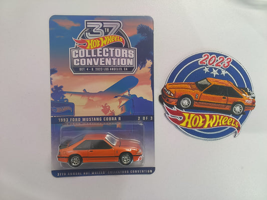 37th Hot Wheels Collectors Convention 1993 Ford Mustang Cobra R (With Patch)