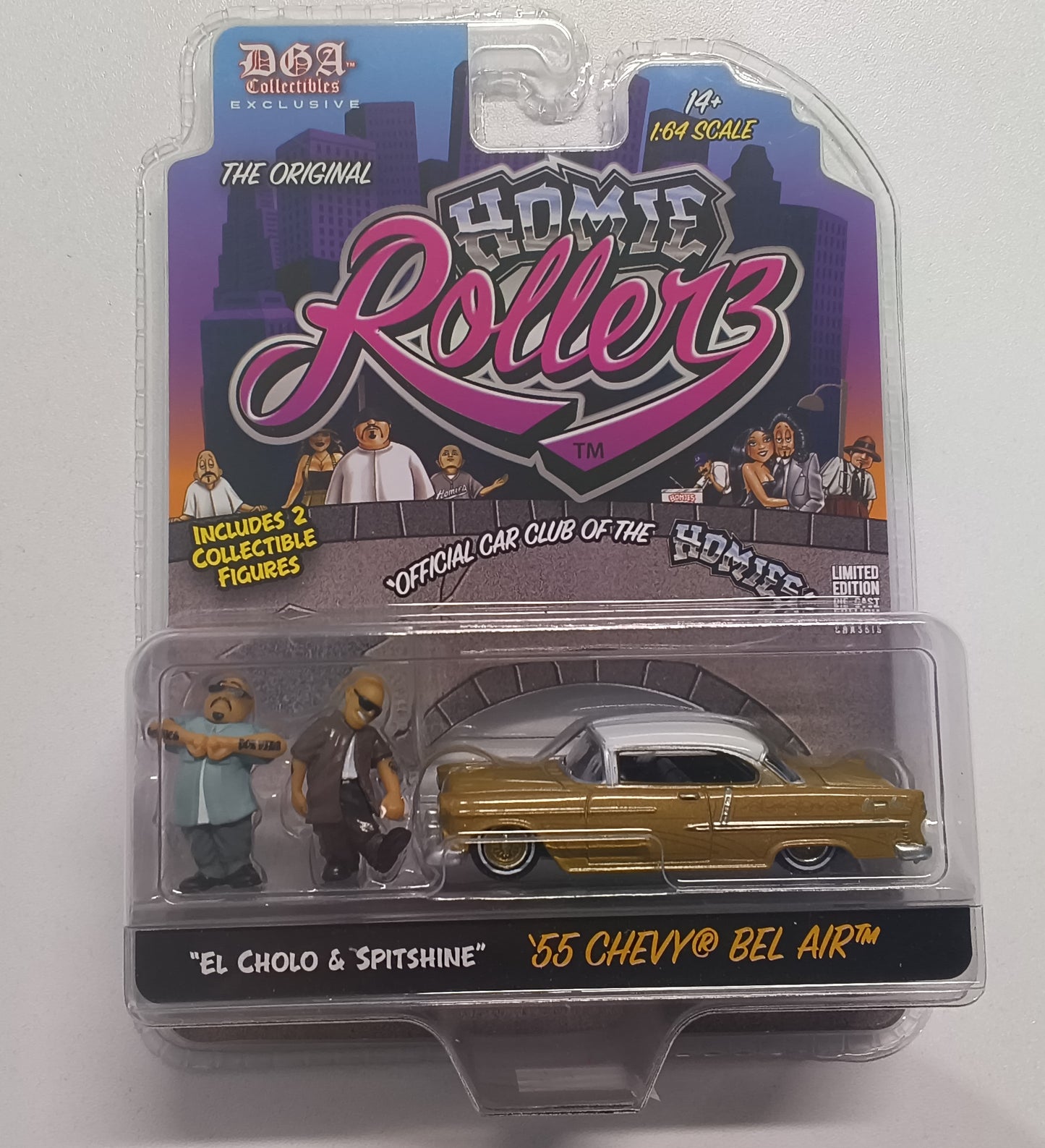 DDA Collectibles The Original Homie Rollerz '55 Chevy Bel Air (Chase)