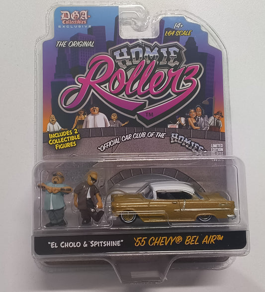 DDA Collectibles The Original Homie Rollerz '55 Chevy Bel Air (Chase)
