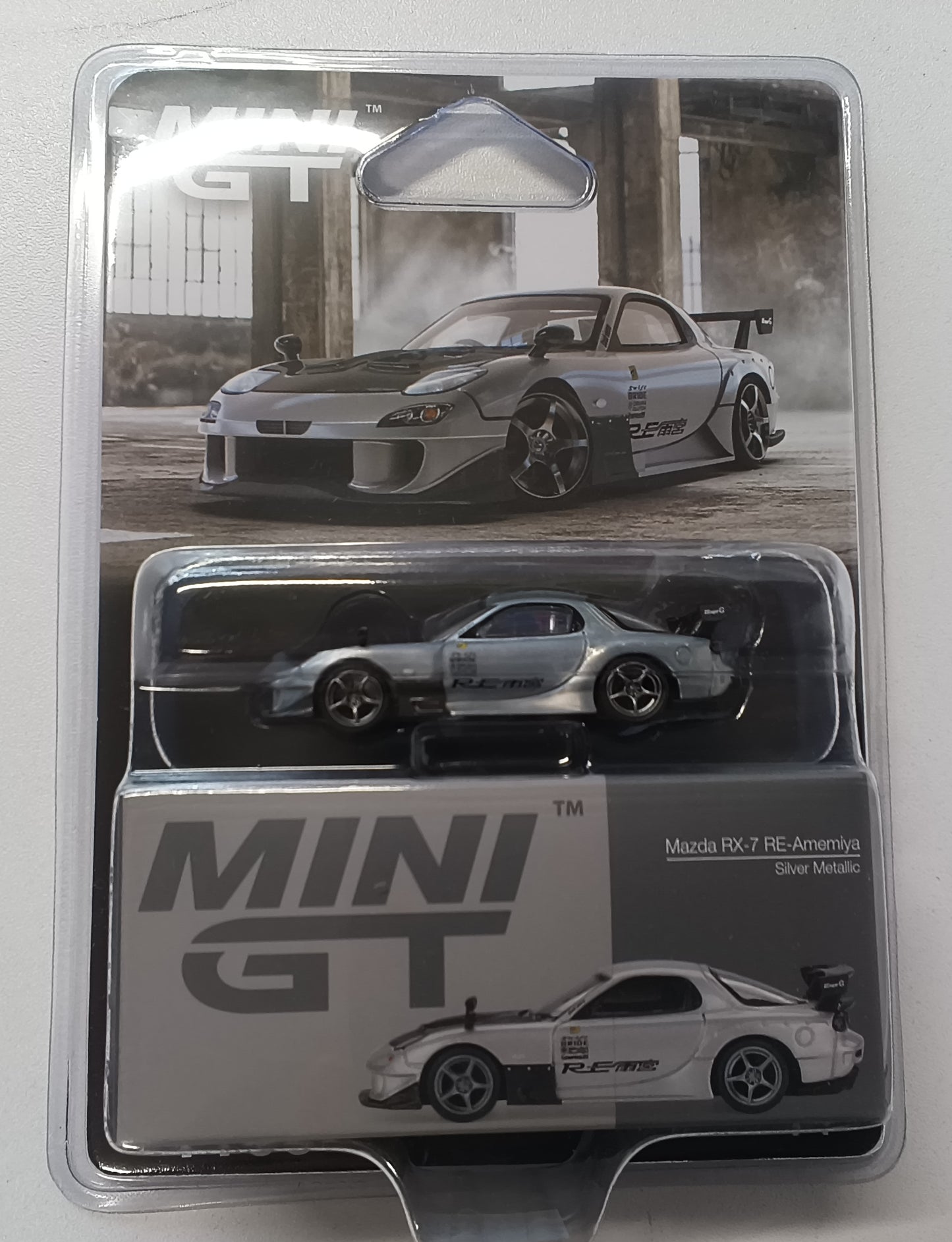 Mini GT Mazda RX-7 - Amemiya Silver Metallic - Chase