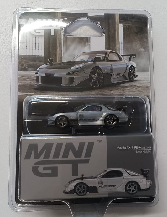Mini GT Mazda RX-7 - Amemiya Silver Metallic - Chase