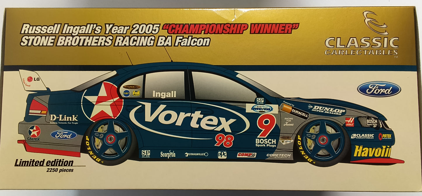 1:18 Classic Carlectables Russell Ingall's Year 2005 "Championship Winner" Stone Brothers Racing BA Falcon