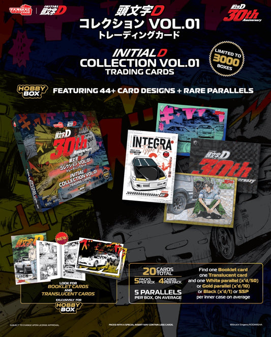 (Preorder) Tarmac Cards Initial D Collection Vol.01 - 30th Anniversary - Hobby Box