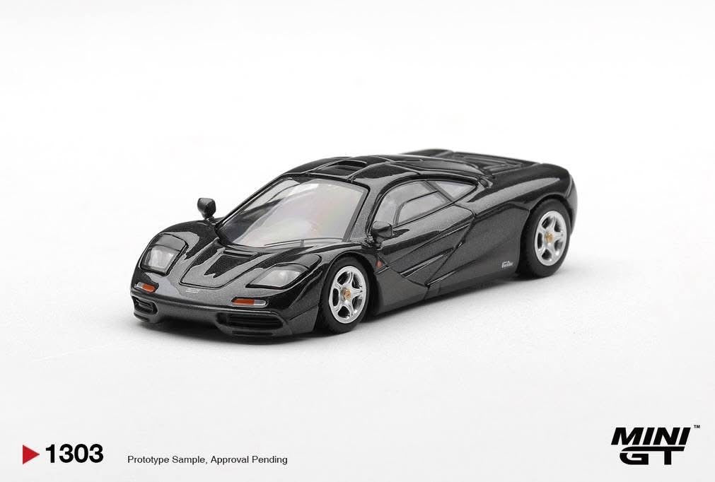 (Preorder) Mini GT 1:64 McLaren F1 Black/Grey Metallic - MGT01303