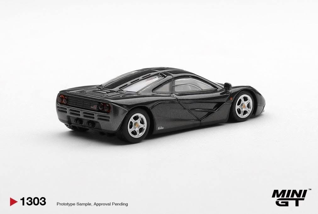 (Preorder) Mini GT 1:64 McLaren F1 Black/Grey Metallic - MGT01303