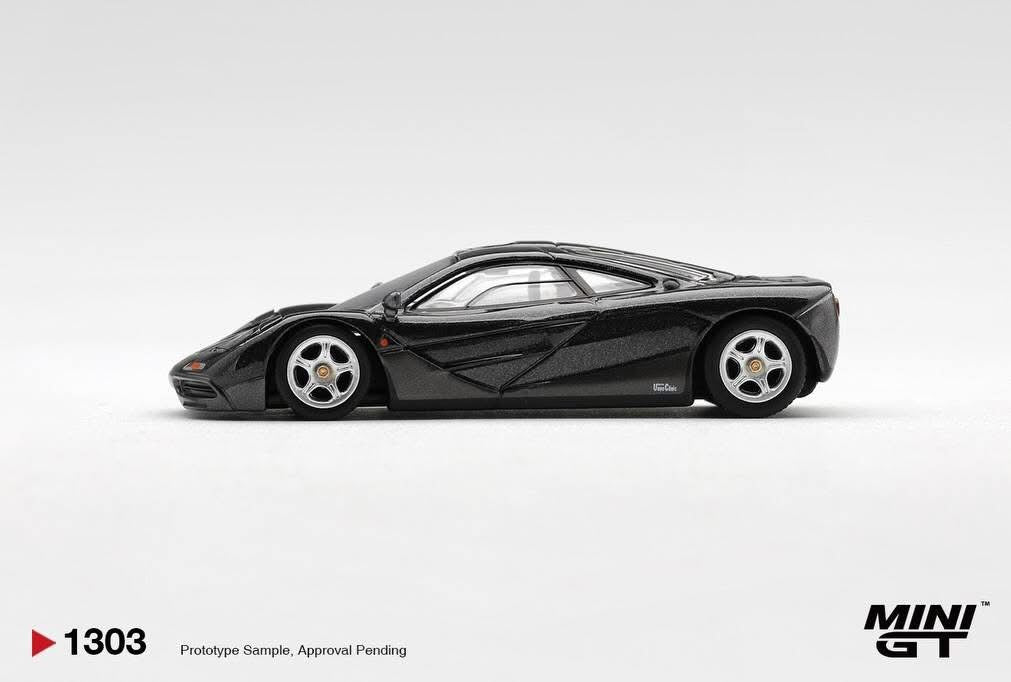 (Preorder) Mini GT 1:64 McLaren F1 Black/Grey Metallic - MGT01303