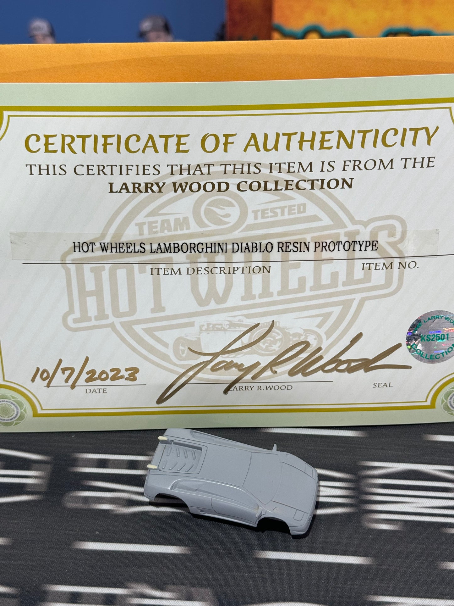 Hot Wheels Lamborghini Diablo Resin Prototype (Designed by Larry Wood)
