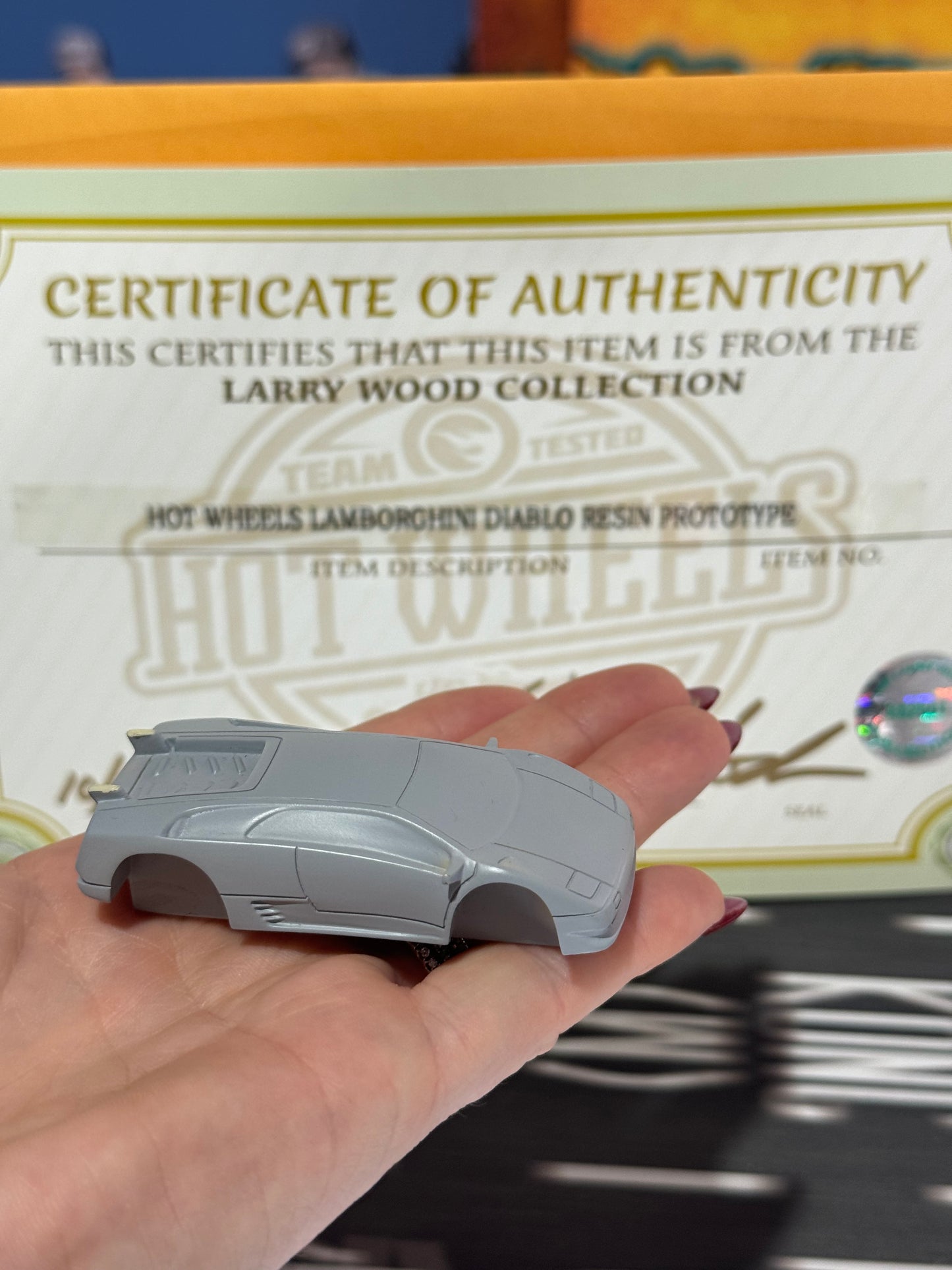 Hot Wheels Lamborghini Diablo Resin Prototype (Designed by Larry Wood)