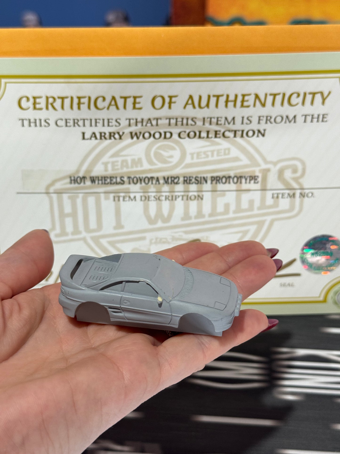 Hot Wheels Toyota MR2 Resin Prototype (Designed by Larry Wood)