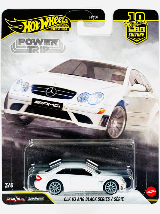 Hot Wheels Power Trip 2008 Mercedes-Benz CLK 63 AMG Black Series / Serie
