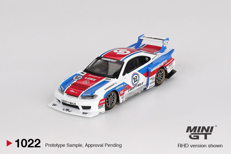 (Preorder) Mini GT 1:64 Nissan LB-Super Silhouette S15 SILVIA GARASIDRIFT x LBWK 2025 - MGT01022