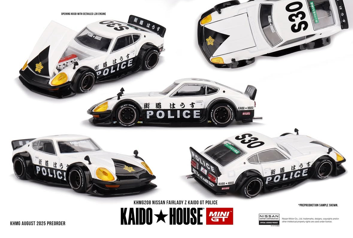 (Preorder) Kaido House x Mini GT 1:64 NISSAN FAIRLADY Z KAIDO GT POLICE - KHMG208