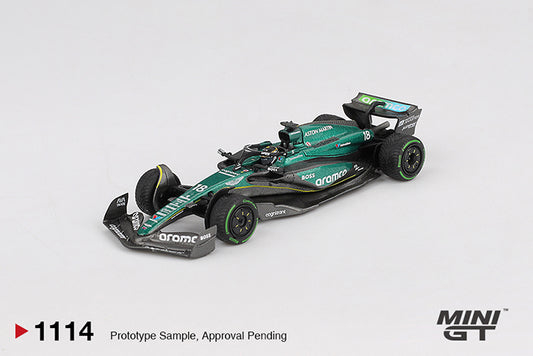 (Preorder) Mini GT 1:64 Aston Martin AMR24 #18 Lance Stroll - 2024 F1 2024 Canadian GP - MGT01114