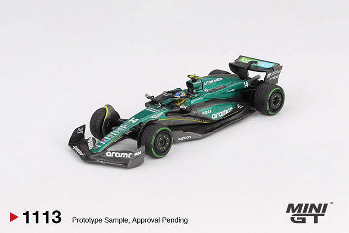 (Preorder) Mini GT 1:64 Aston Martin AMR24 #14 Fernando Alonso - 2024 F1 2024 Canadian GP - MGT01113