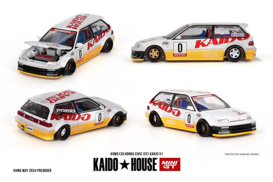 (Preorder) Kaido House x Mini GT 1:64 Honda Civic (EF) Kanjo V1