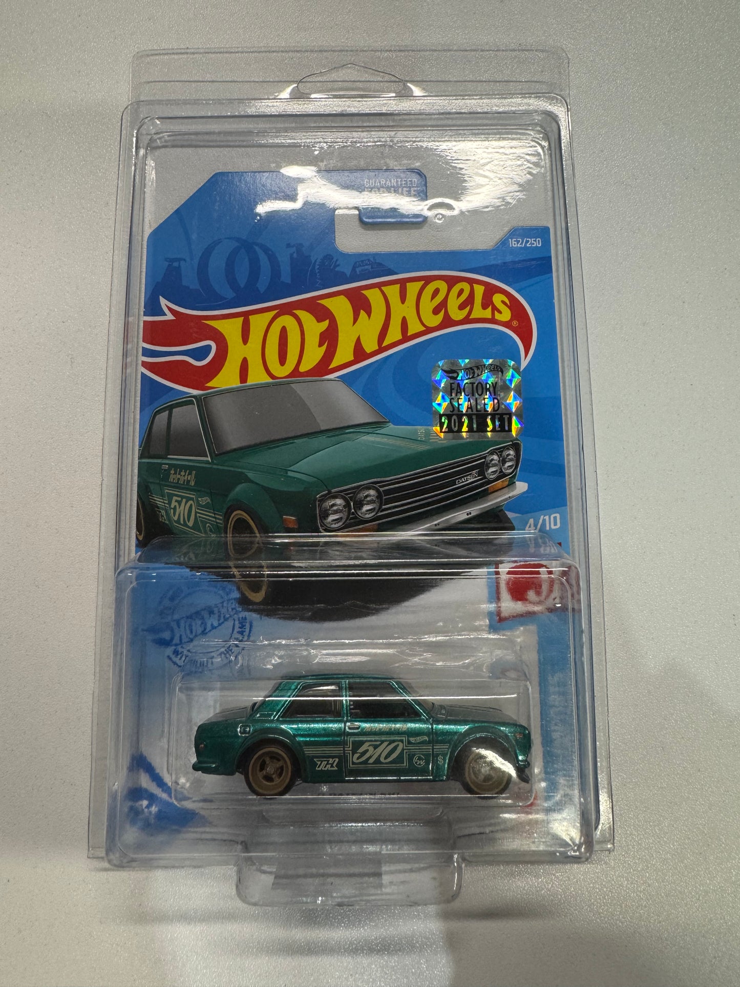 Hot Wheels Super Treasure Hunt '71 Datsun 510 #4/10 2021 - Factory Sealed Sticker