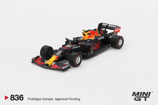 (Preorder) Mini GT 1:64 Red Bull RB16B #11 Sergio Pérez 2021 Azerbaijan Grand Prix Winner (836)