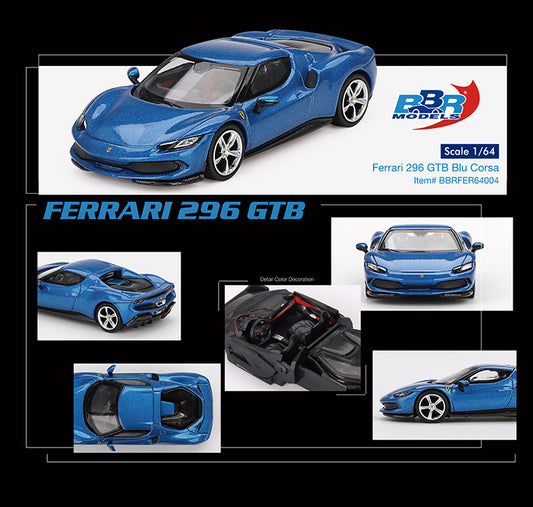 BBR Ferrari 296 GTB Blu Corsa