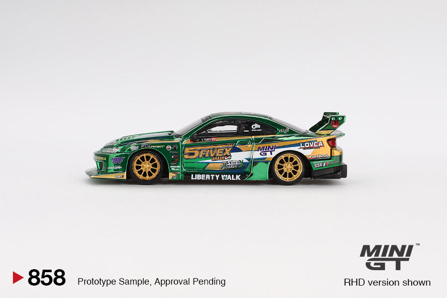 (Preorder) Mini GT 1:64 Nissan LB-Super Silhouette S15 SILVIA LBWK 2024 Fausto Racing