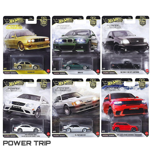 (Preorder) Hot Wheels 1:64 Car Culture 10th Anniversary 2026 R Case – Power Trip Assortment