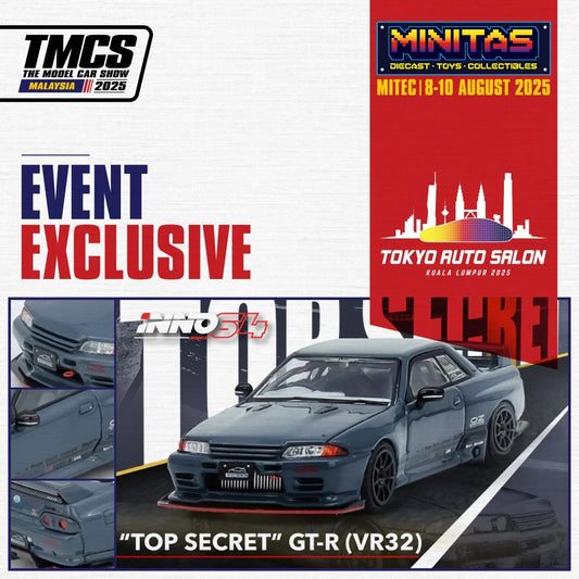 INNO64 1:64 Nissan Skyline TOP SECRET VR32 TMCS-TOKYO AUTO SALON Exclusive