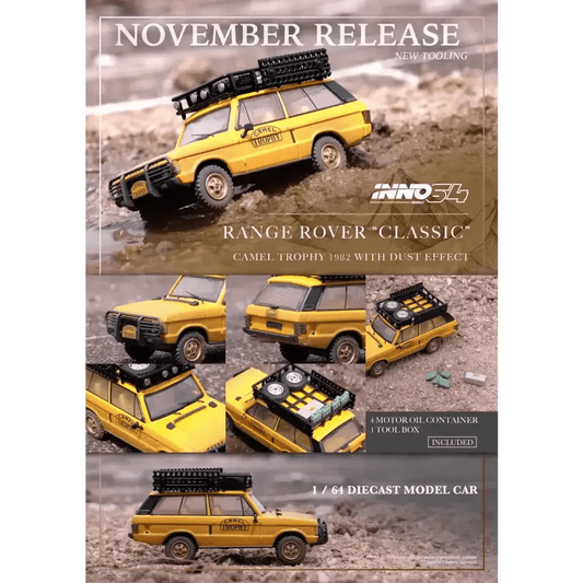 INNO64 1:64 RANGE ROVER "CLASSIC" CAMEL TROPHY 1982