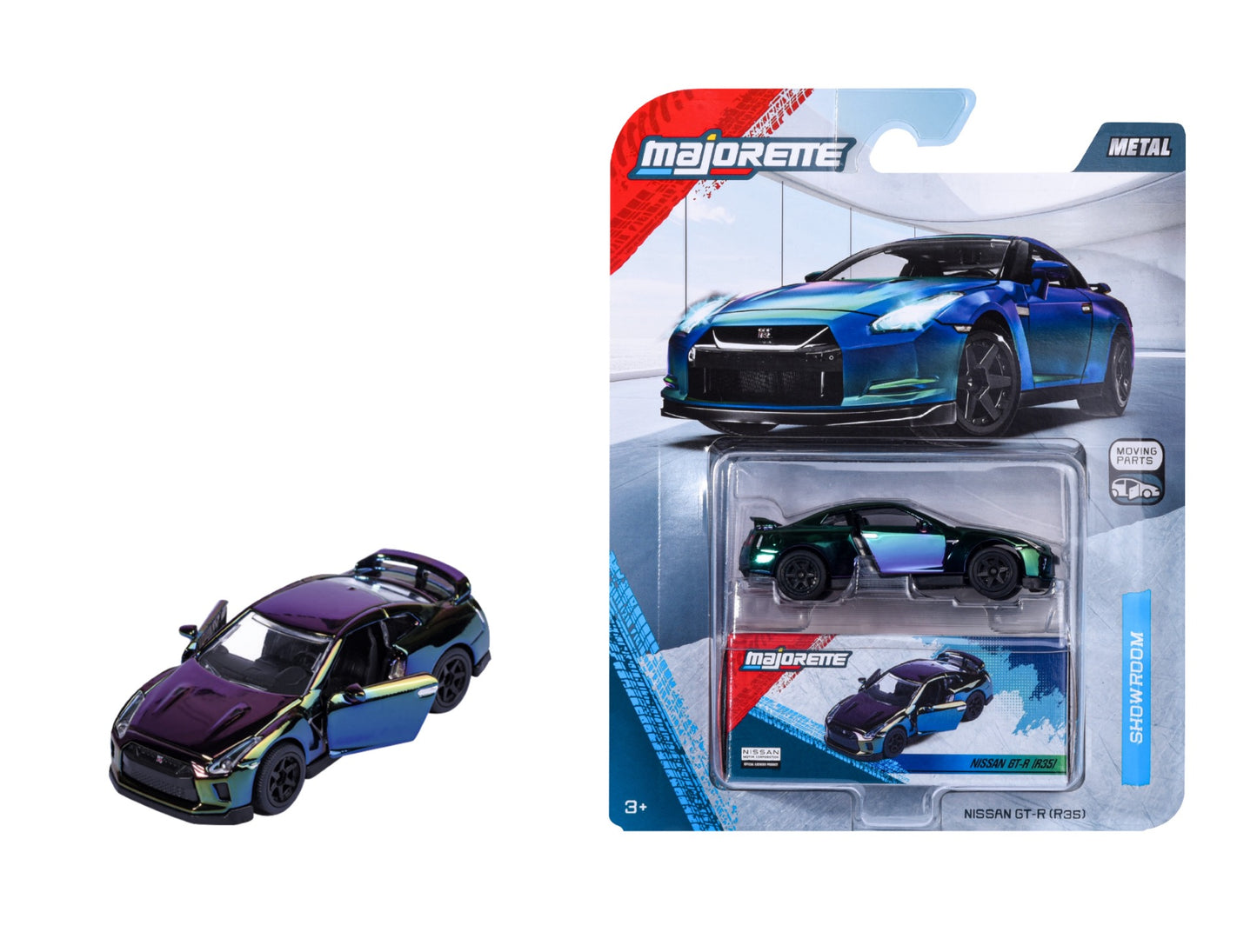 (Preorder) Majorette Showroom Deluxe Nissan GT-R (R35) (Colour Shift)