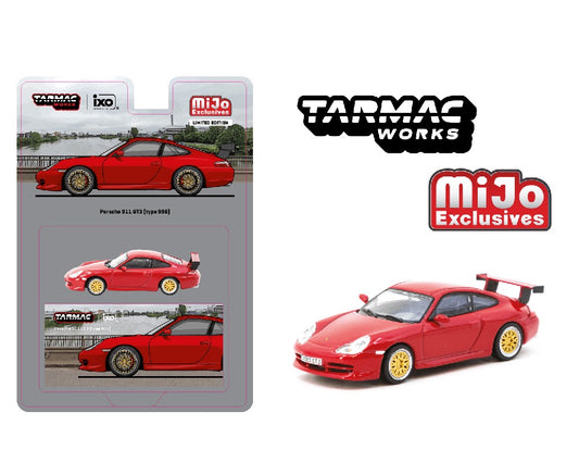 Tarmac Works 1:64 Porsche 911 GT3 (Type 996) – Red – MiJo Exclusives