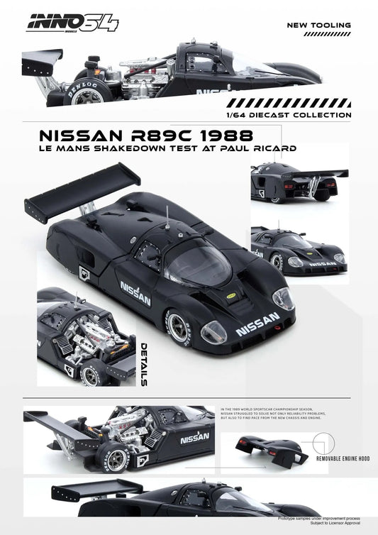 INNO64 Nissan R89C Le Mans Shakedown Test at Paul Ricard 1988