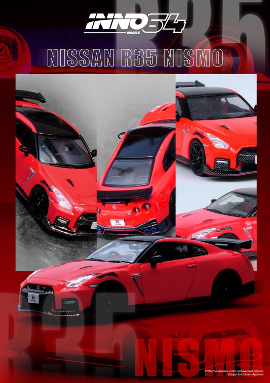 INNO64 1:64 Nissan GT-R (R35) NISMO Red