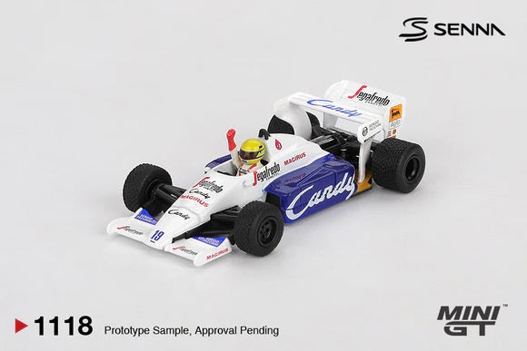 (Preorder) Mini GT 1:64 1984 Ayrton Senna - Monaco GP #19 Toleman TG184