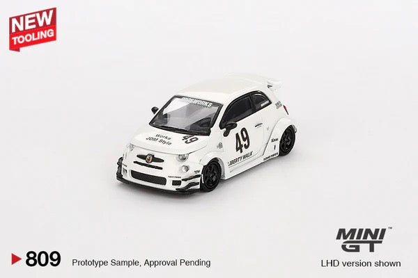 (Preorder) Mini GT 1:64 LB-WORKS x Abas Works ABARTH 595 Gara White MGT00809-L