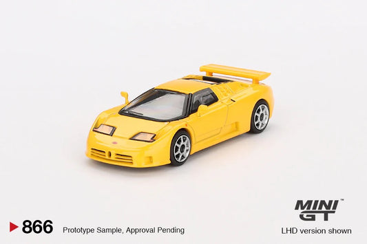 (Preorder) Mini GT 1:64 Bugatti EB110 Super Sport Giallo Yellow (866)