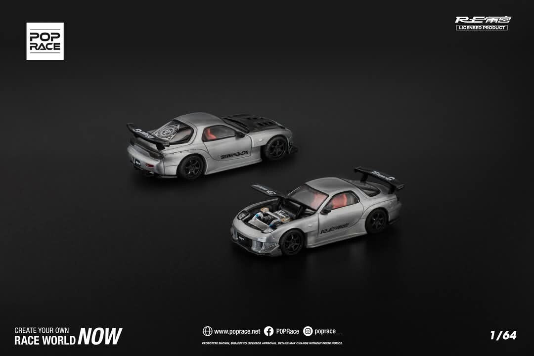 Pop Race 1:64 Mazda RX-7 FD3S Re-Amemiya 2025 Japan Minicar A GoGo Event