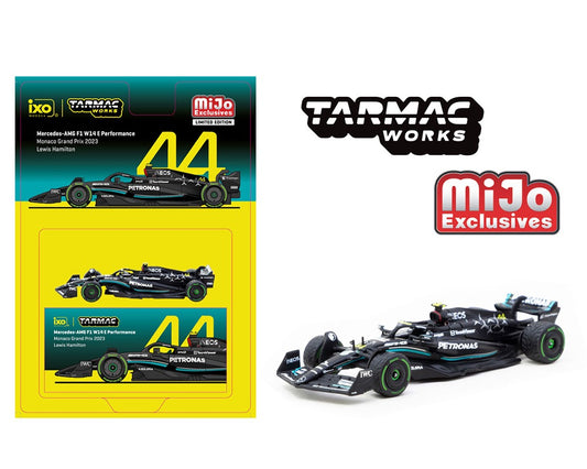 Tarmac Works 1:64 Mercedes-AMG F1 W14 E Performance Monaco Grand Prix 2023 Lewis Hamilton- Mijo Exclusives