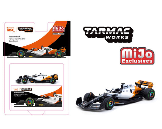 Tarmac Works 1:64 McLaren MCL60 Monaco Grand Prix 2023 Oscar Piastri- Mijo Exclusives
