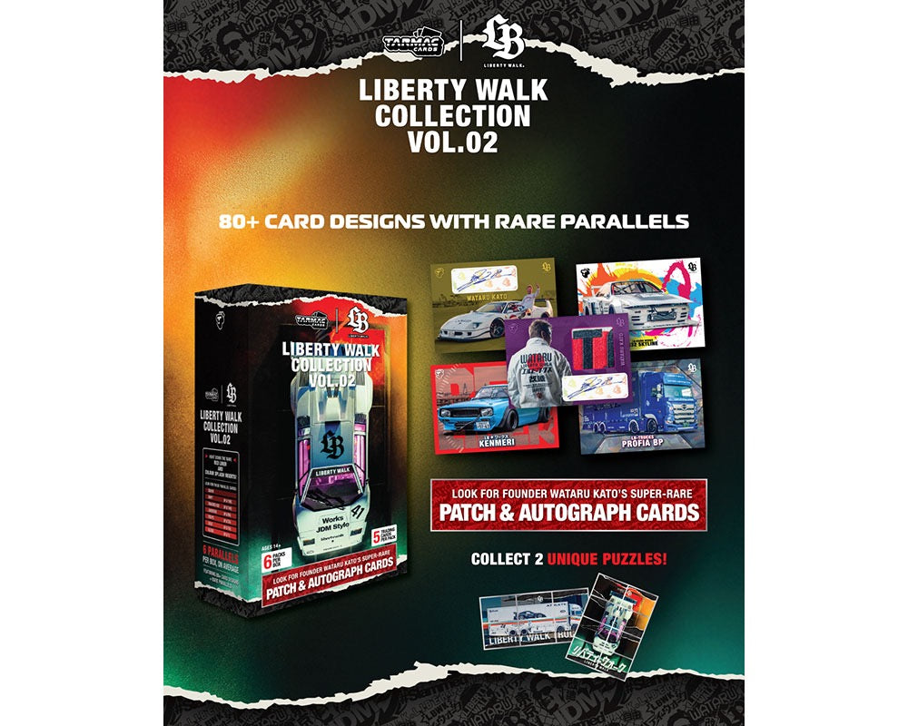 (Preorder) Tarmac Cards Liberty Walk Collectible Trading Cards Volume 2 – Limited Edition