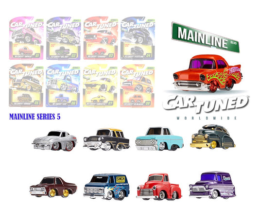 (Preorder) CarTuned 1:64 Series 5 Mainline Assortment of 8 Styles 2025