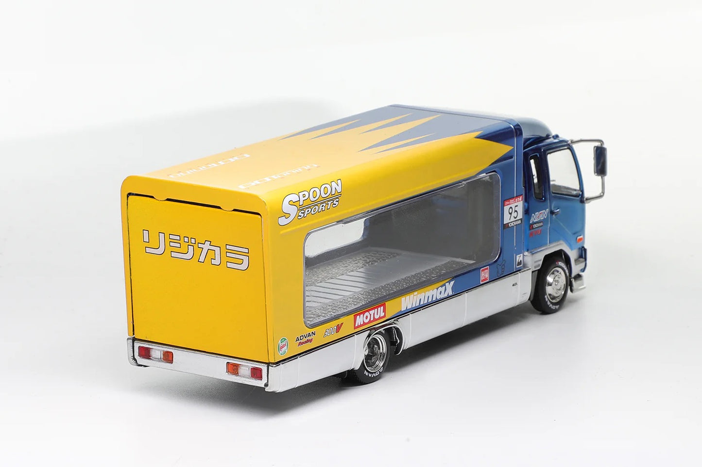 GCD SHADOW PRO 1:64 MITSUBISHI FUSO FIGHTER(1024) 2017 -SPOON CHROME BLUE (RHD) KS-063-556 (Limited 300pcs)