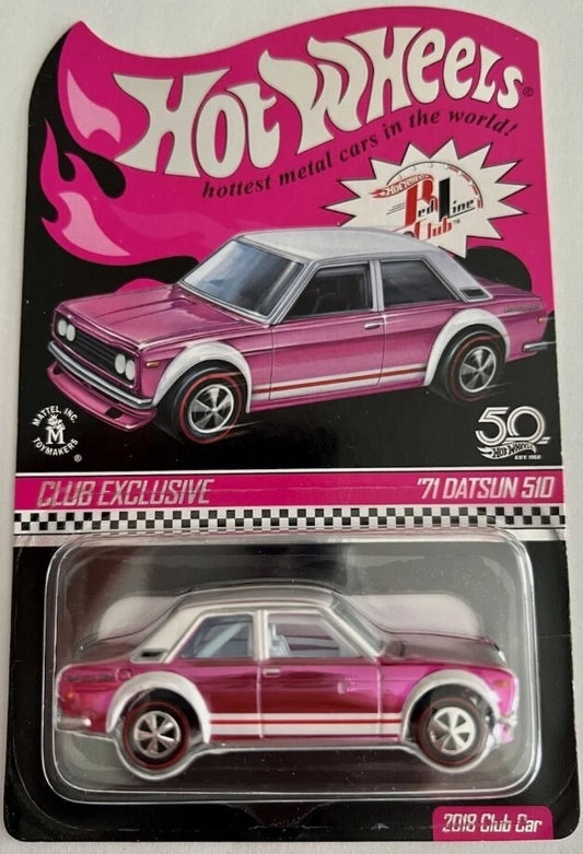 Hot Wheels Hot Wheels 2018 Redline Club RLC Convention '71 Datsun 510 Pink