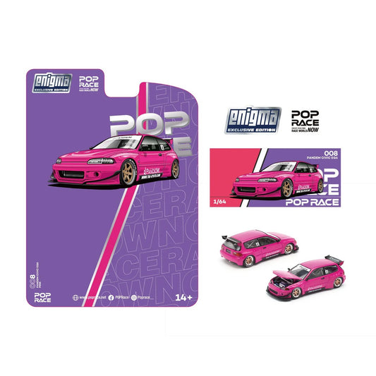 Pop Race x Enigma 1:64 Pandem Honda Civic EG6 v1.5 Pink