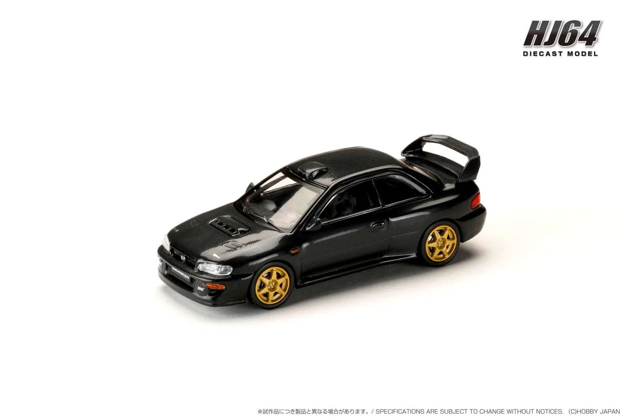 Hobby Japan 1:64 SUBARU IMPREZA WRX 22B STi Version (GC8) Rally Base Car Carbon Black