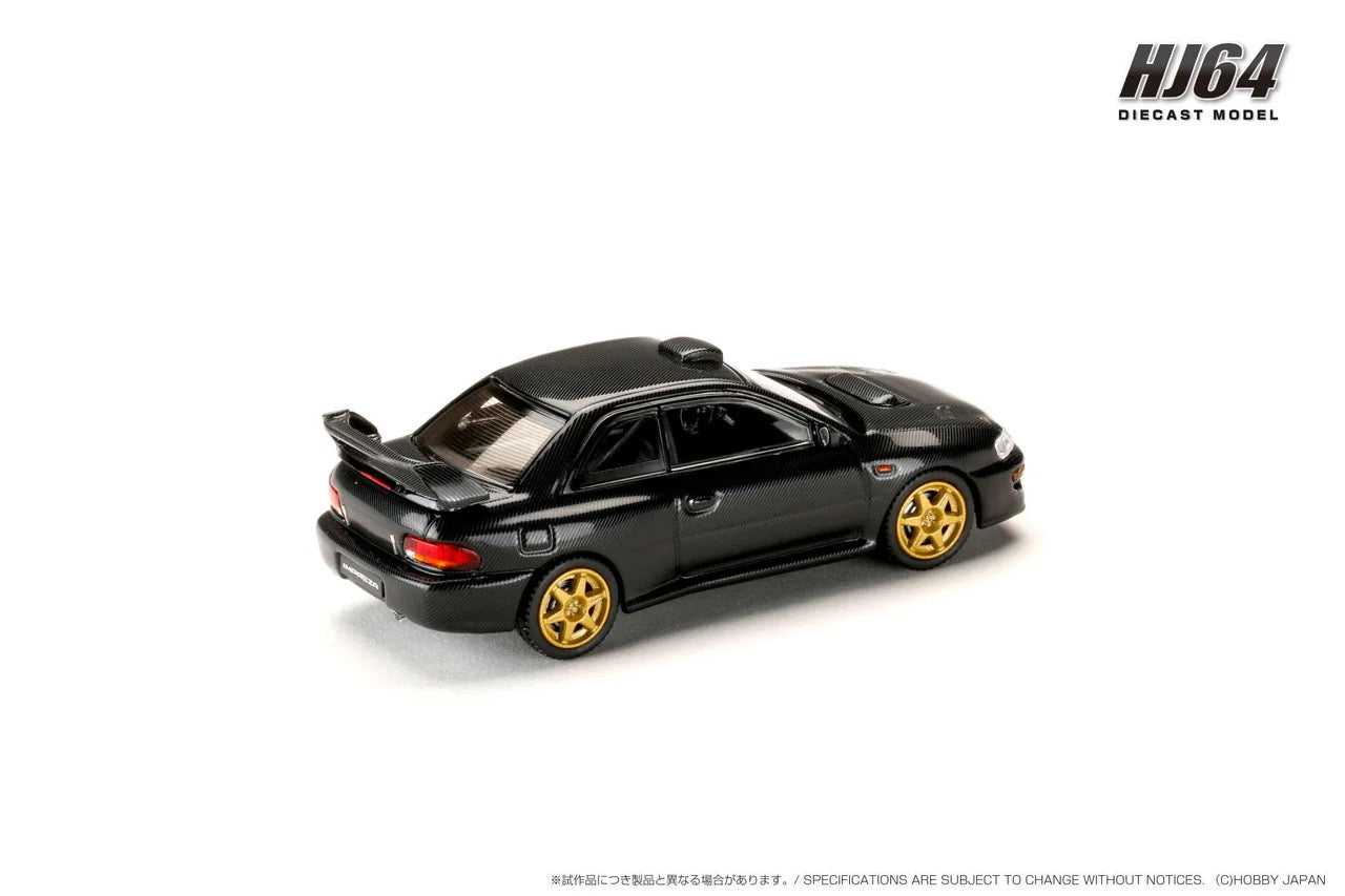 Hobby Japan 1:64 SUBARU IMPREZA WRX 22B STi Version (GC8) Rally Base Car Carbon Black