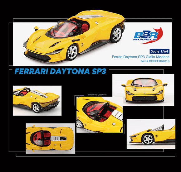BBR Ferrari Daytona SP3 Giallo Modena