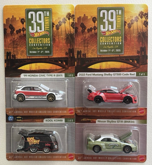 Hot Wheels 39th Annual Collectors Convention Los Angeles - Matching Number Sets