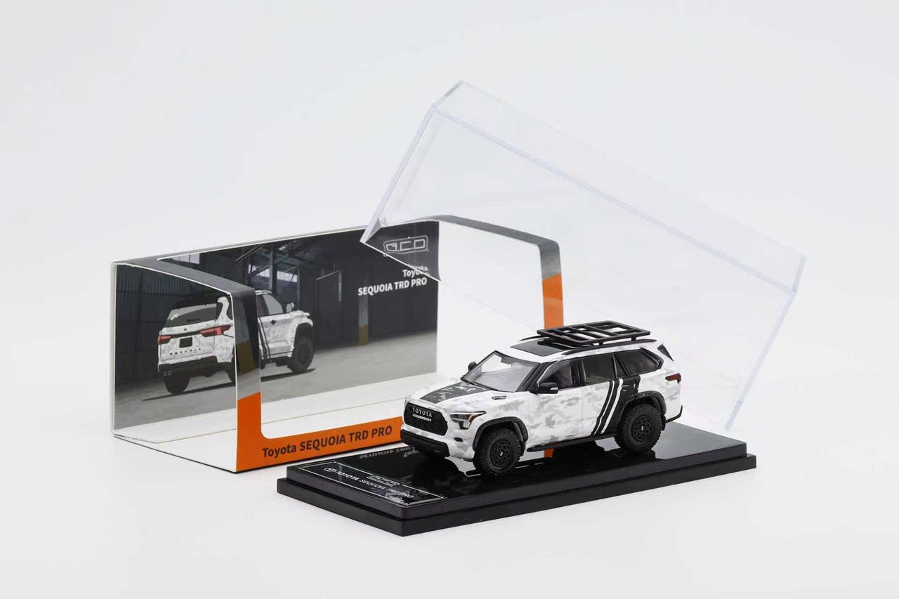 GCD Shadow Pro 1:64 Toyota Sequoia TRD Pro White Camouflage