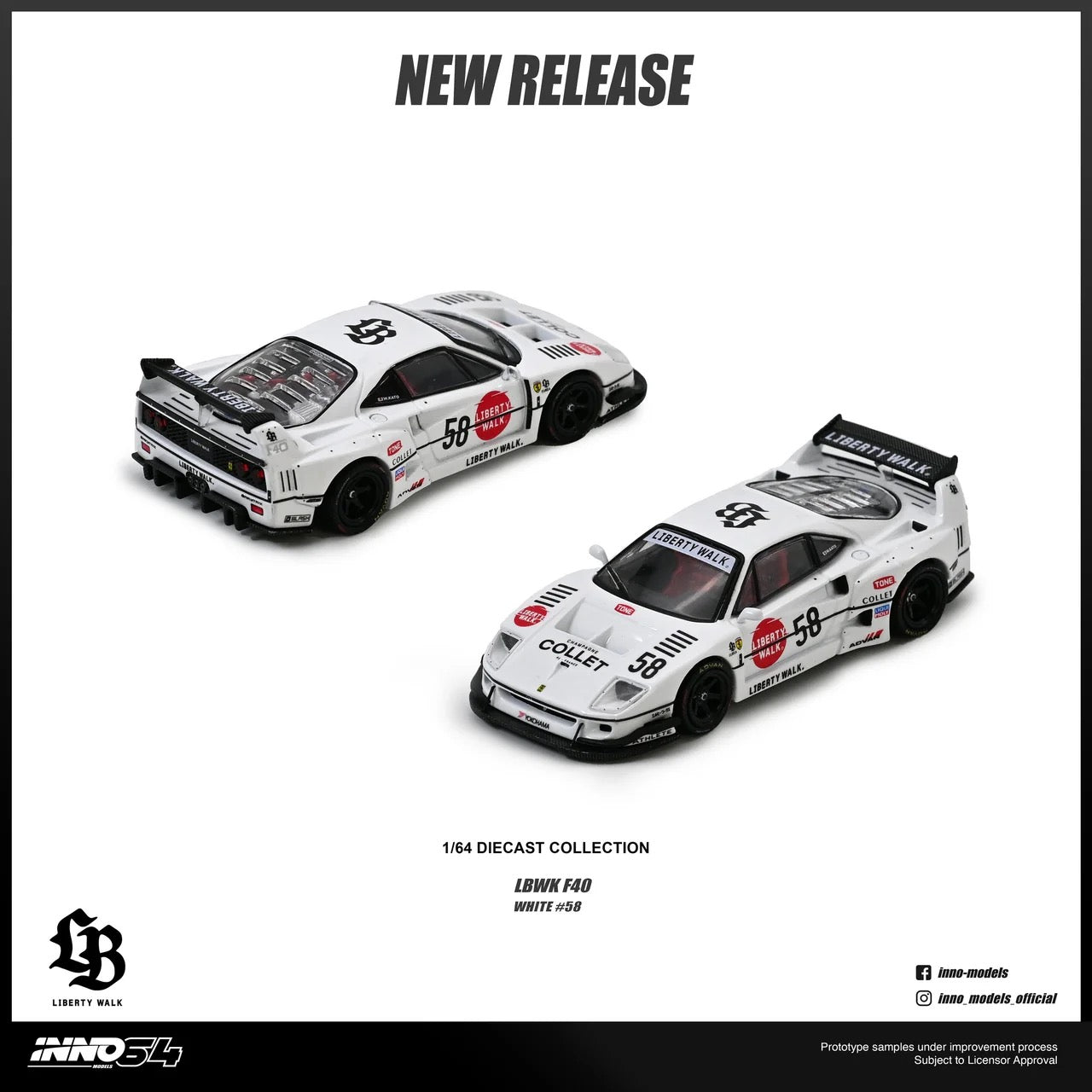 Preorder) INNO64 1:64 LBWK F40 COLLET | Southern Diecast