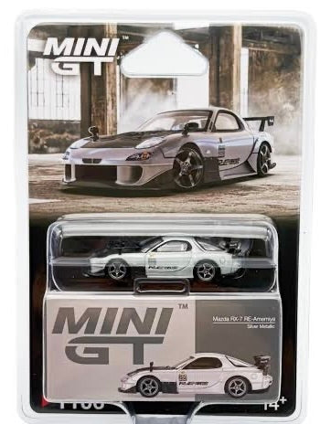 Mini GT Mazda RX-7 RE-Amemiya Silver Metallic - Chase